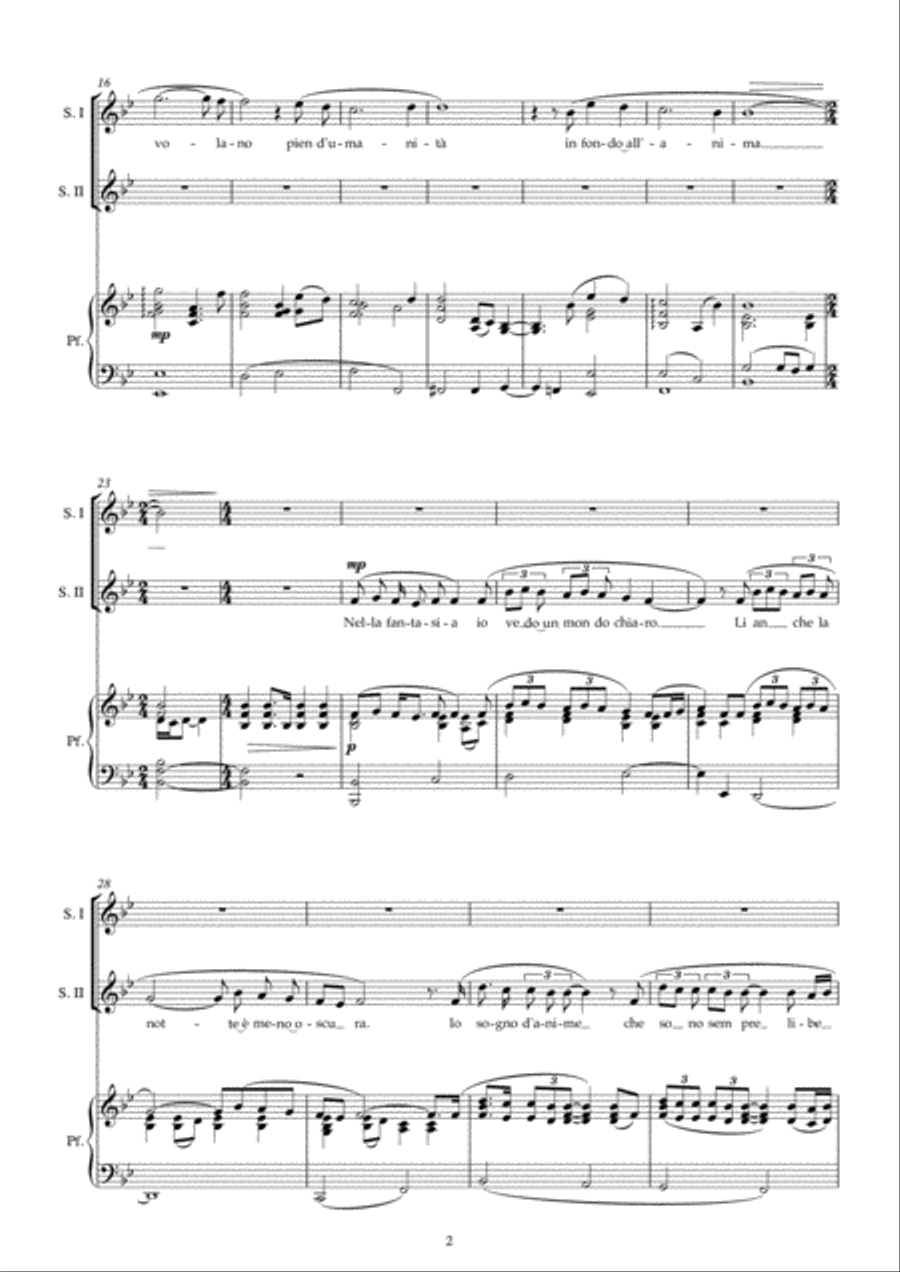 Nella Fantasia Nella Fantasia Piano scores gallery preview page 2