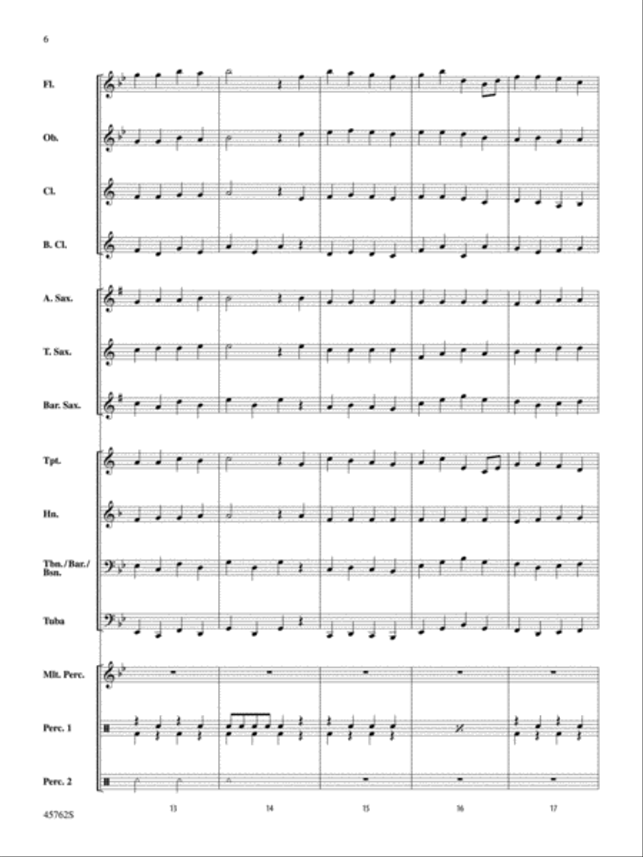 Swansea Town: Score Concert Band scores gallery preview page 6