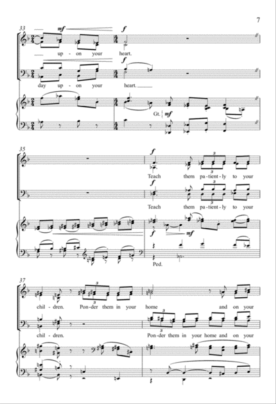 Hear, O Israel 4-Part scores gallery preview page 6