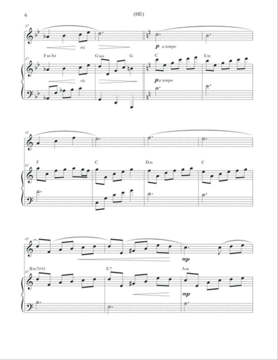 He Flute Solo scores gallery preview page 6