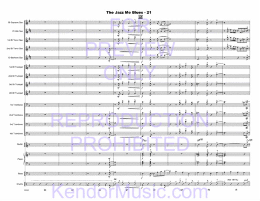 Jazz Me Blues, The Jazz Me Blues, The Choir scores gallery preview page 22