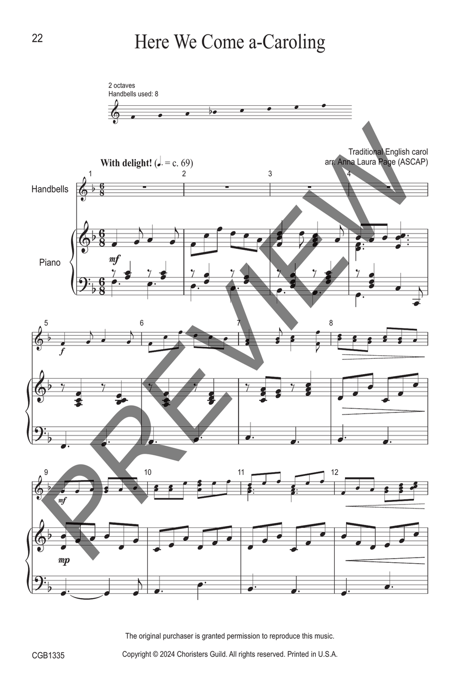 Jingle All the Way Handbell Choir scores gallery preview page 7