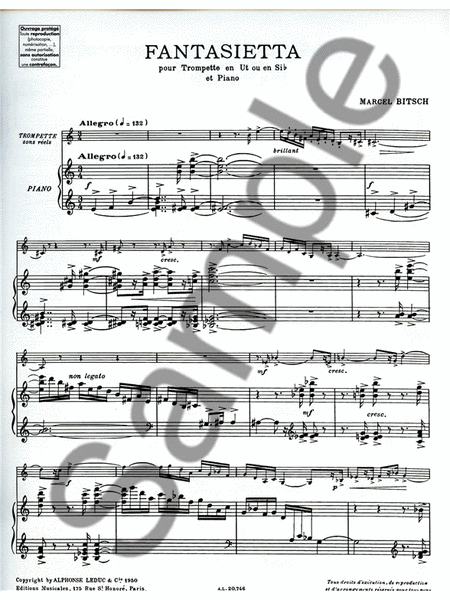 Fantasietta (trumpet & Piano)