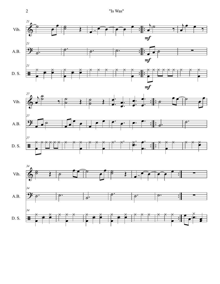 Is Was Is Was Jazz Ensemble scores gallery preview page 2