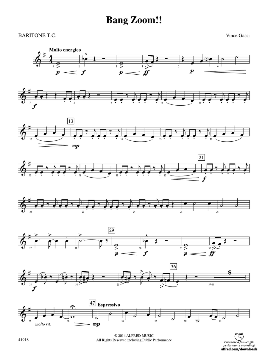Bang Zoom!: Baritone T.C.