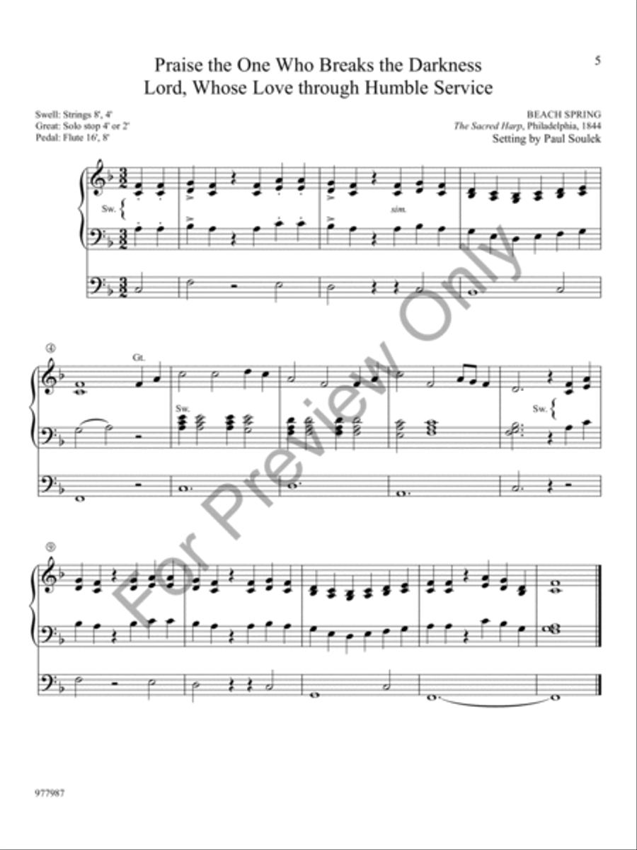Festive Intonations: Short Hymn Introductions in 30 Seconds or Less Organ scores gallery preview page 3