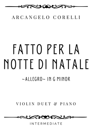 Corelli - Allegro from Fatto per la Notte di Natale - Intermediate