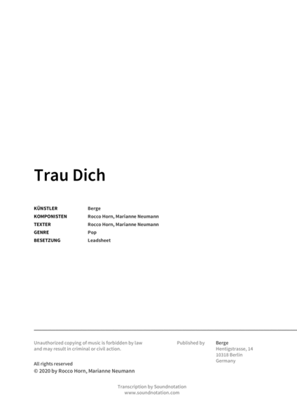 Trau Dich image number null