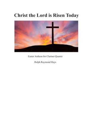 Book cover for Christ the Lord is Risen Today (for clarinet quartet)