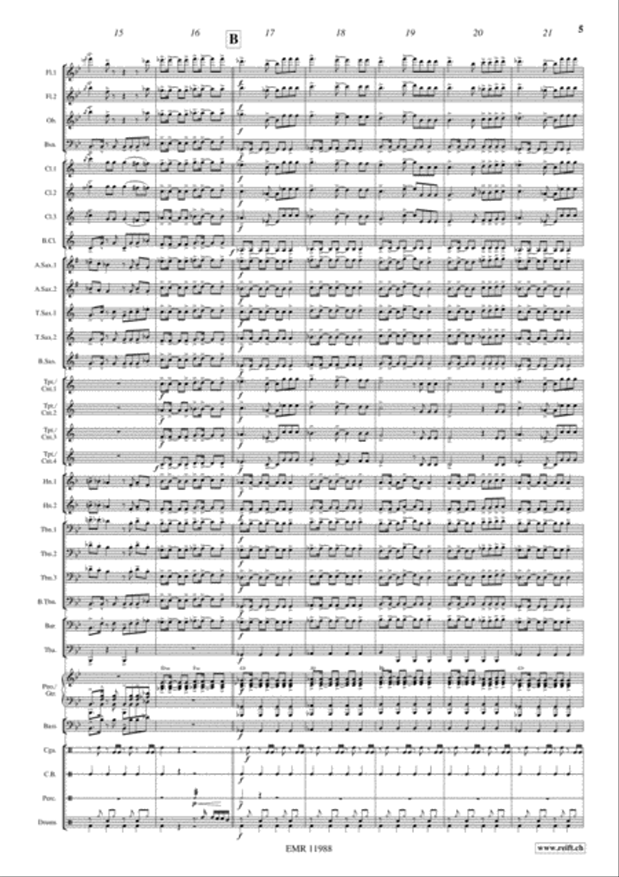 Gangnam Style Concert Band scores gallery preview page 6