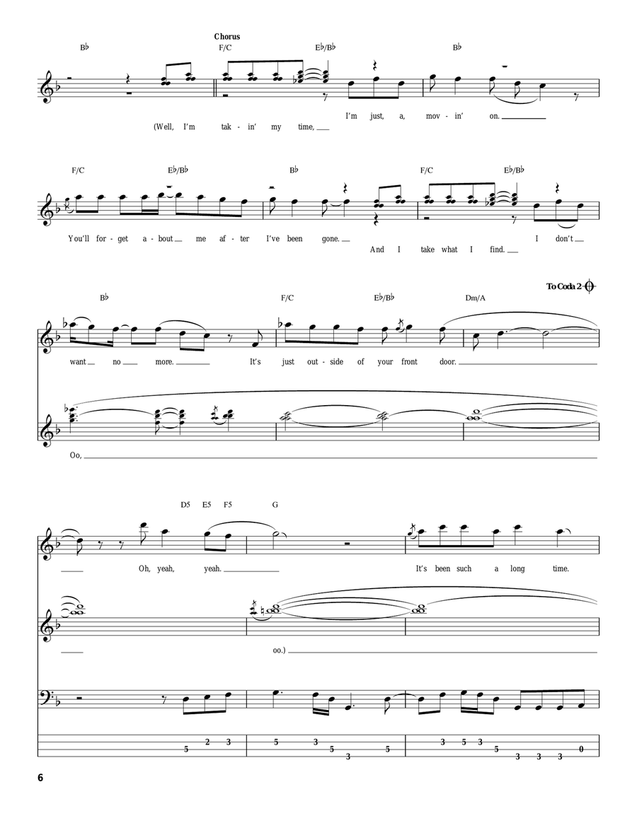 Foreplay/Long Time (Long Time) Acoustic Guitar scores gallery preview page 6