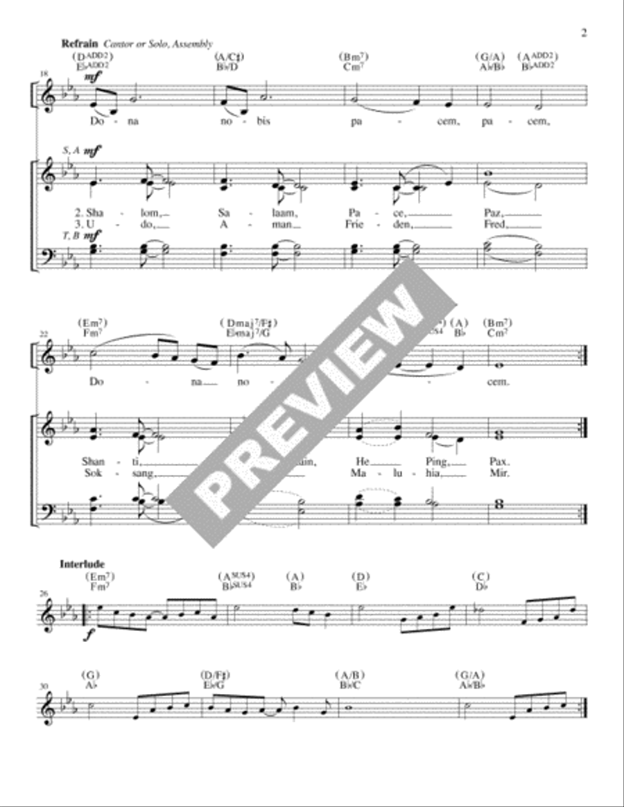 Peace Blessing / Dona Nobis Pacem - Guitar edition Guitar scores gallery preview page 2