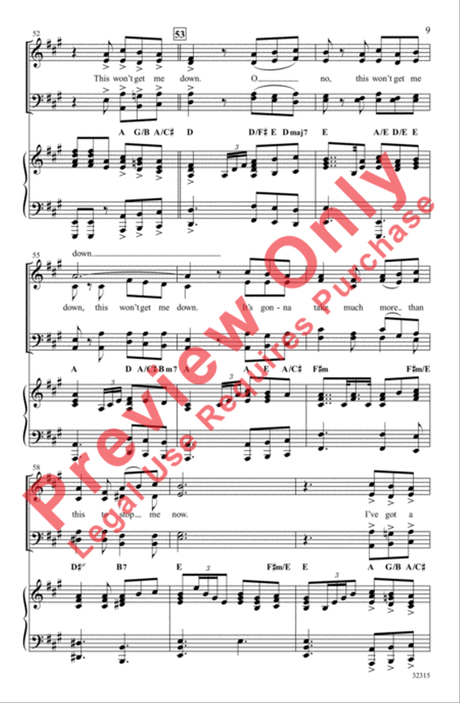 This Won't Get Me Down 4-Part scores gallery preview page 9
