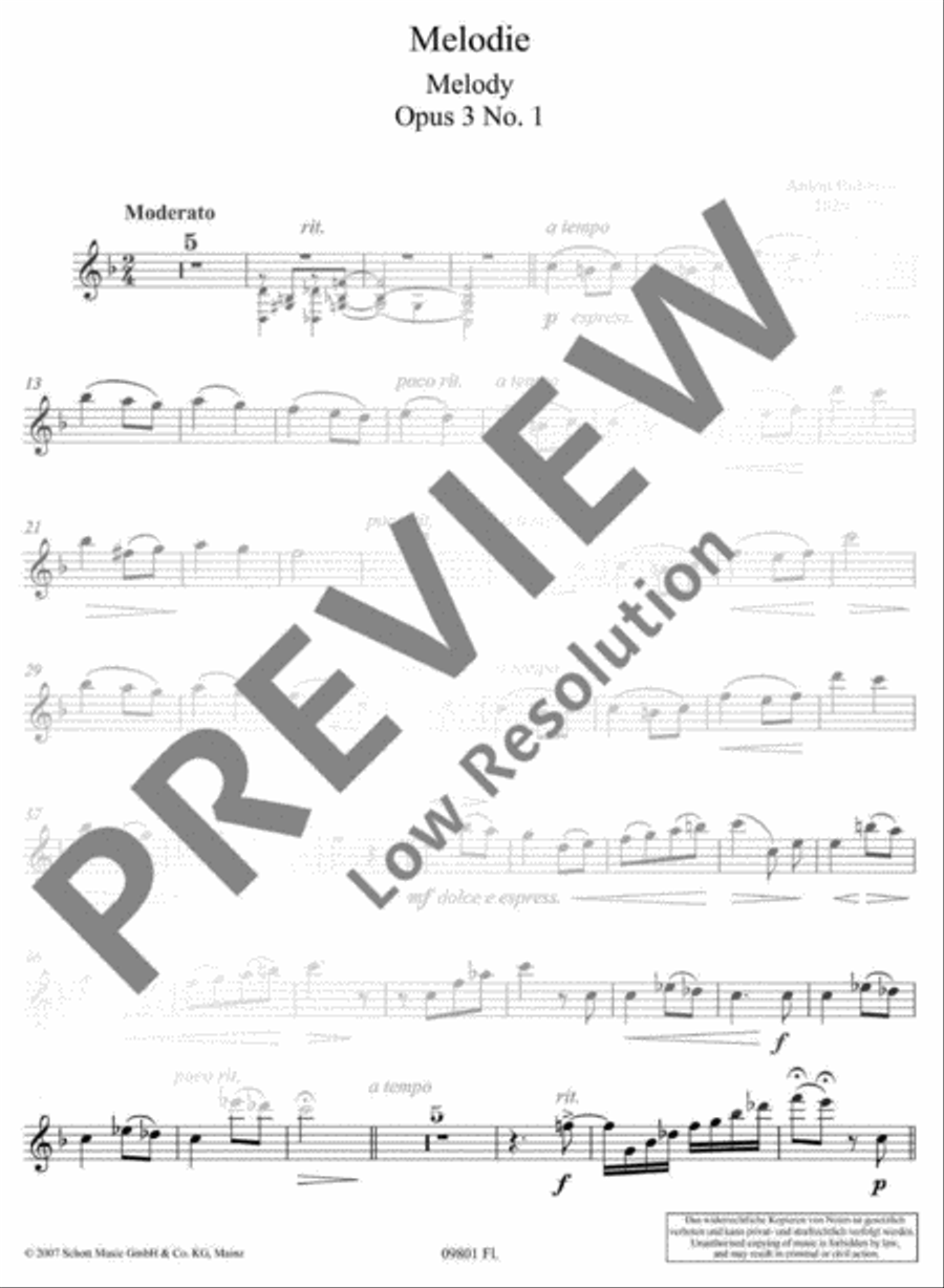 Melody Flute Solo scores gallery preview page 10