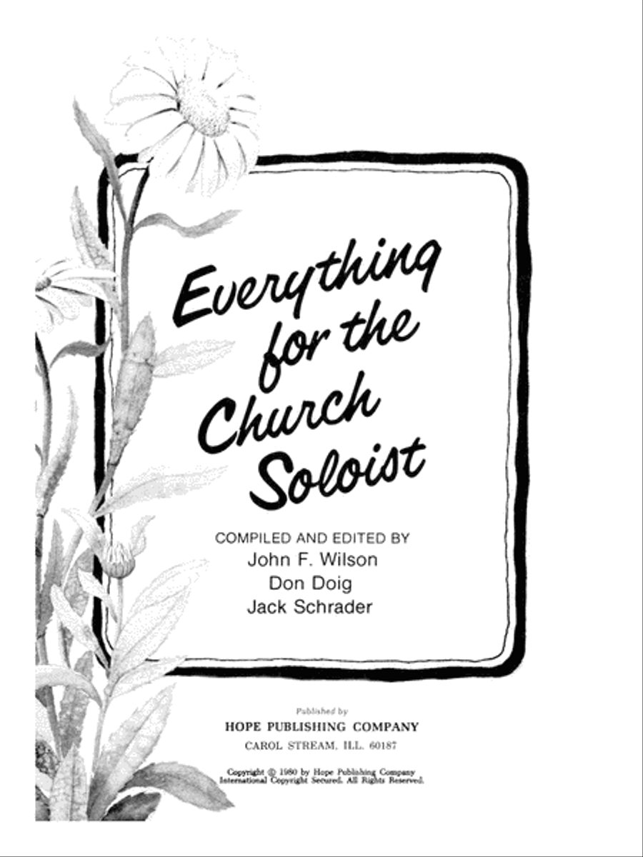 Everything for the Church Soloist-Digital Download Voice Solo scores gallery preview page 3