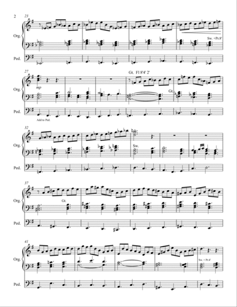 Jesu Joy Fantasia - Organ Organ Solo scores gallery preview page 3