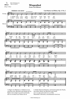 Wiegenlied, Op. 13 No. 2 (A Major)