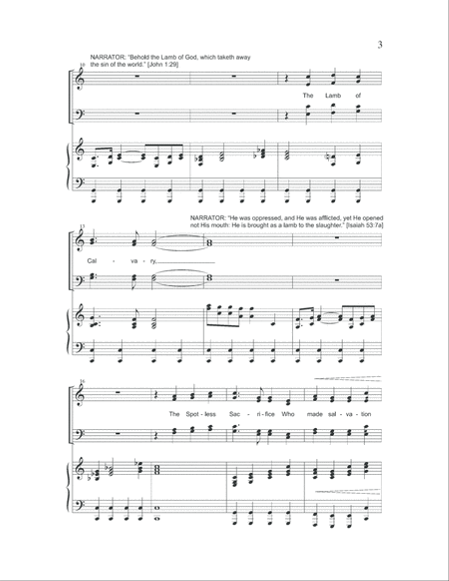 The Lamb Of Bethlehem - Christmas Cantata 4-Part scores gallery preview page 3
