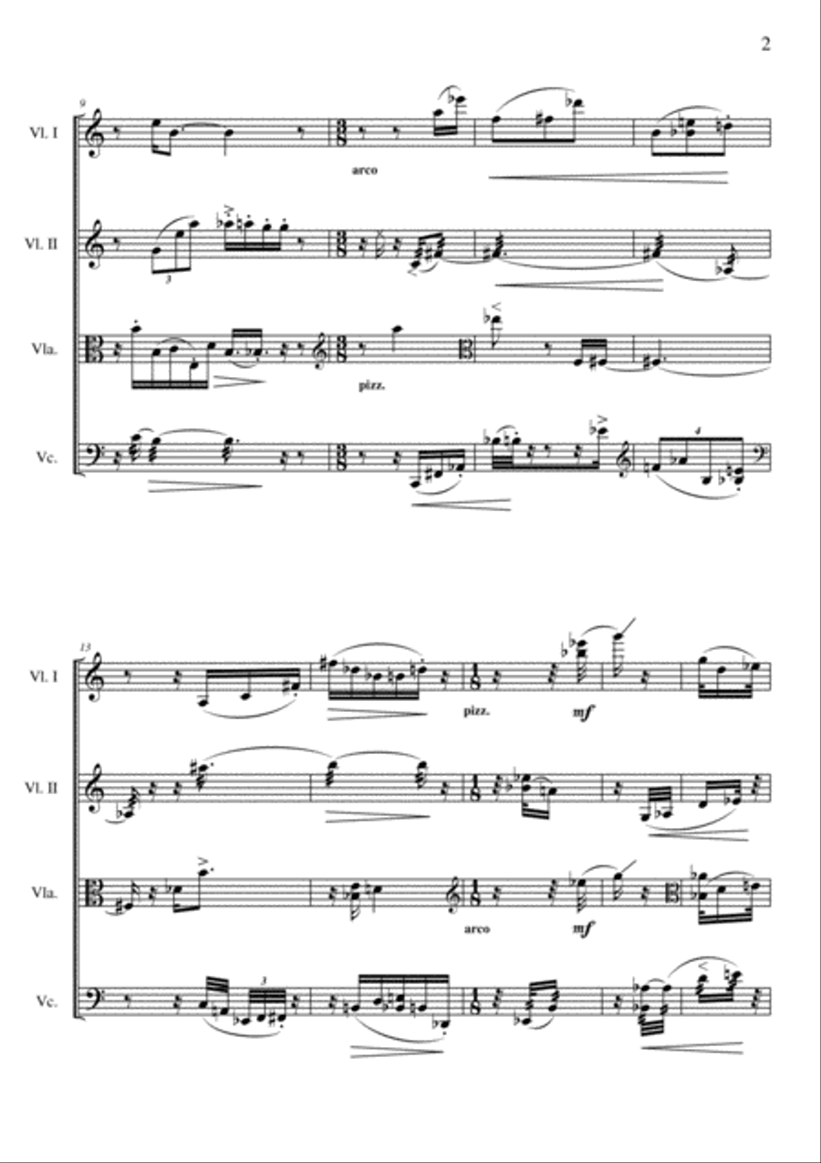 Sinfonia eterea e quieta... Chamber Orchestra scores gallery preview page 5