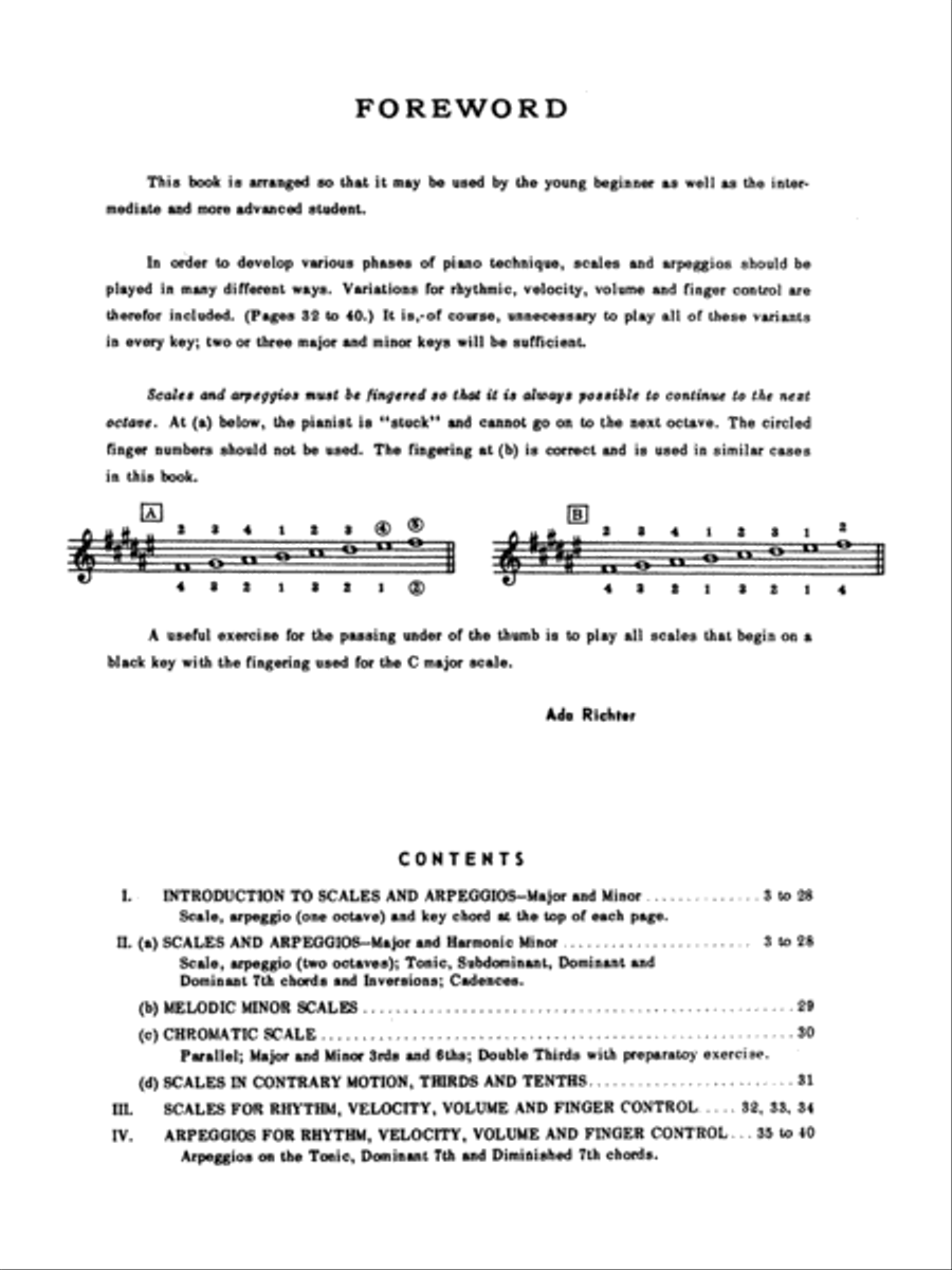 Know Your Scales and Arpeggios