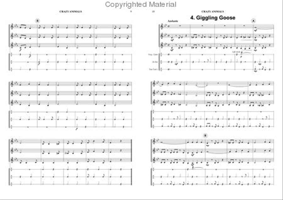 Crazy Animals Brass Band scores gallery preview page 5