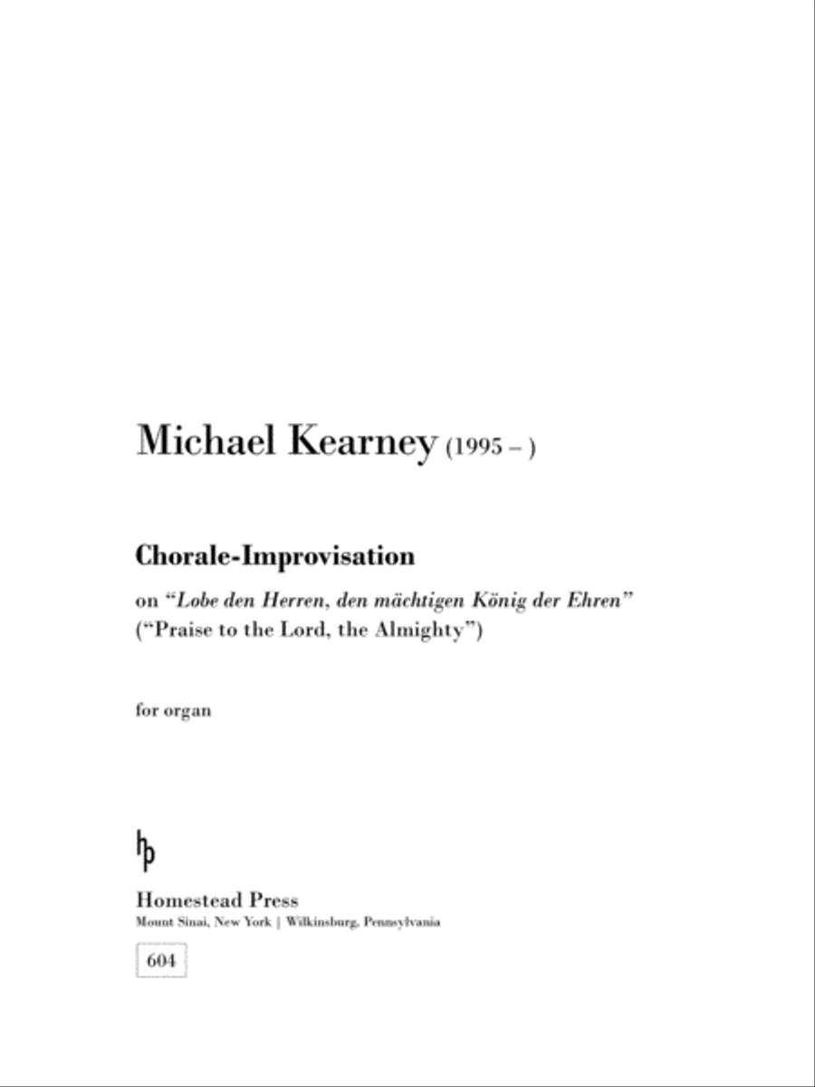Chorale-improvisation on 