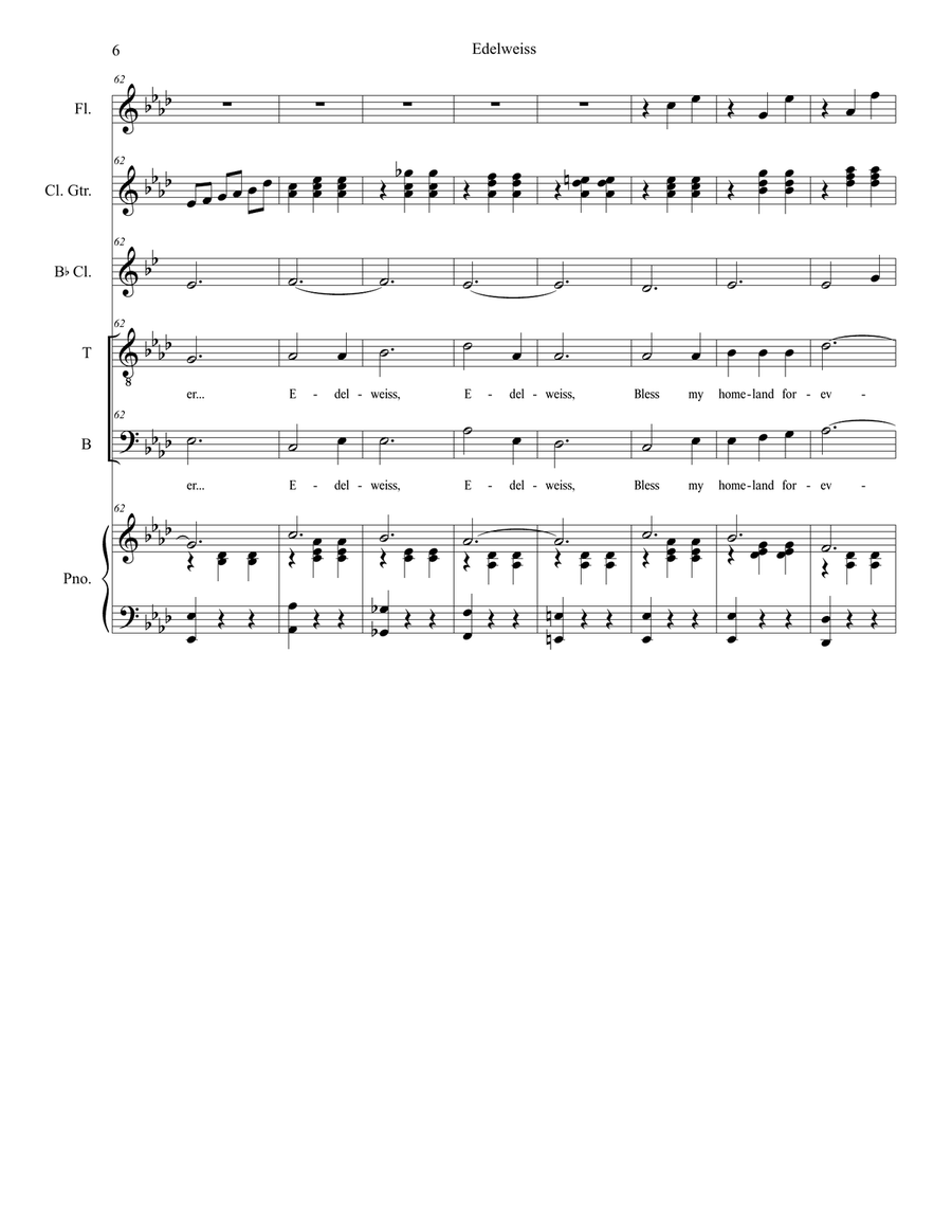 Edelweiss Vocal Duet scores gallery preview page 6