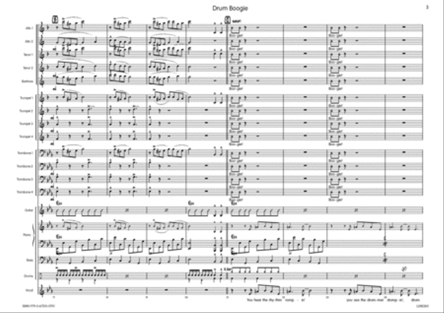 Drum Boogie Big Band scores gallery preview page 4