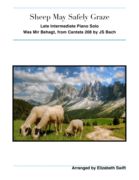 Sheep May Safely Graze from Cantata 208, by J.S. Bach image number null