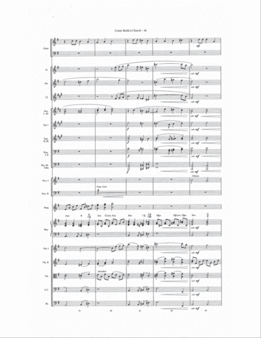 Come Build a Church Choir scores gallery preview page 17