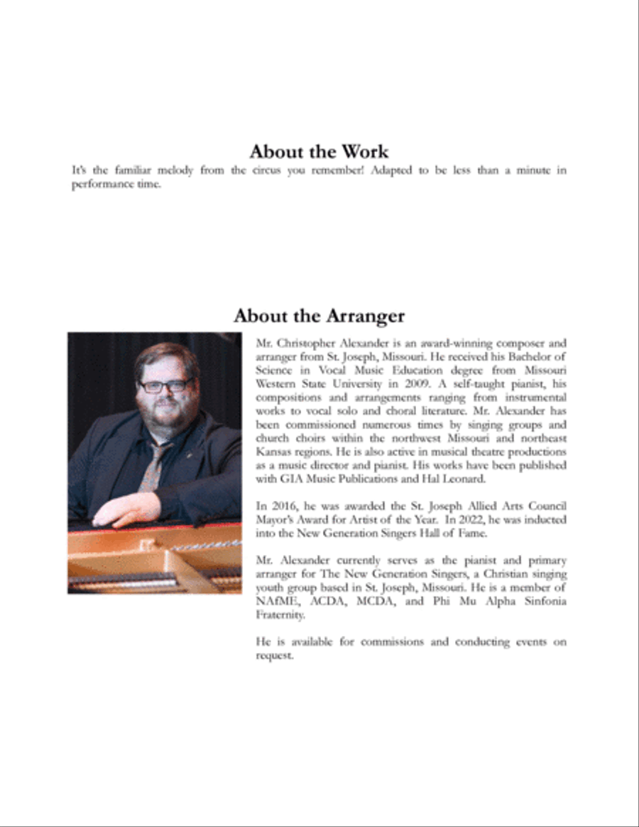 Entry of the Gladiators Tenor Saxophone scores gallery preview page 2