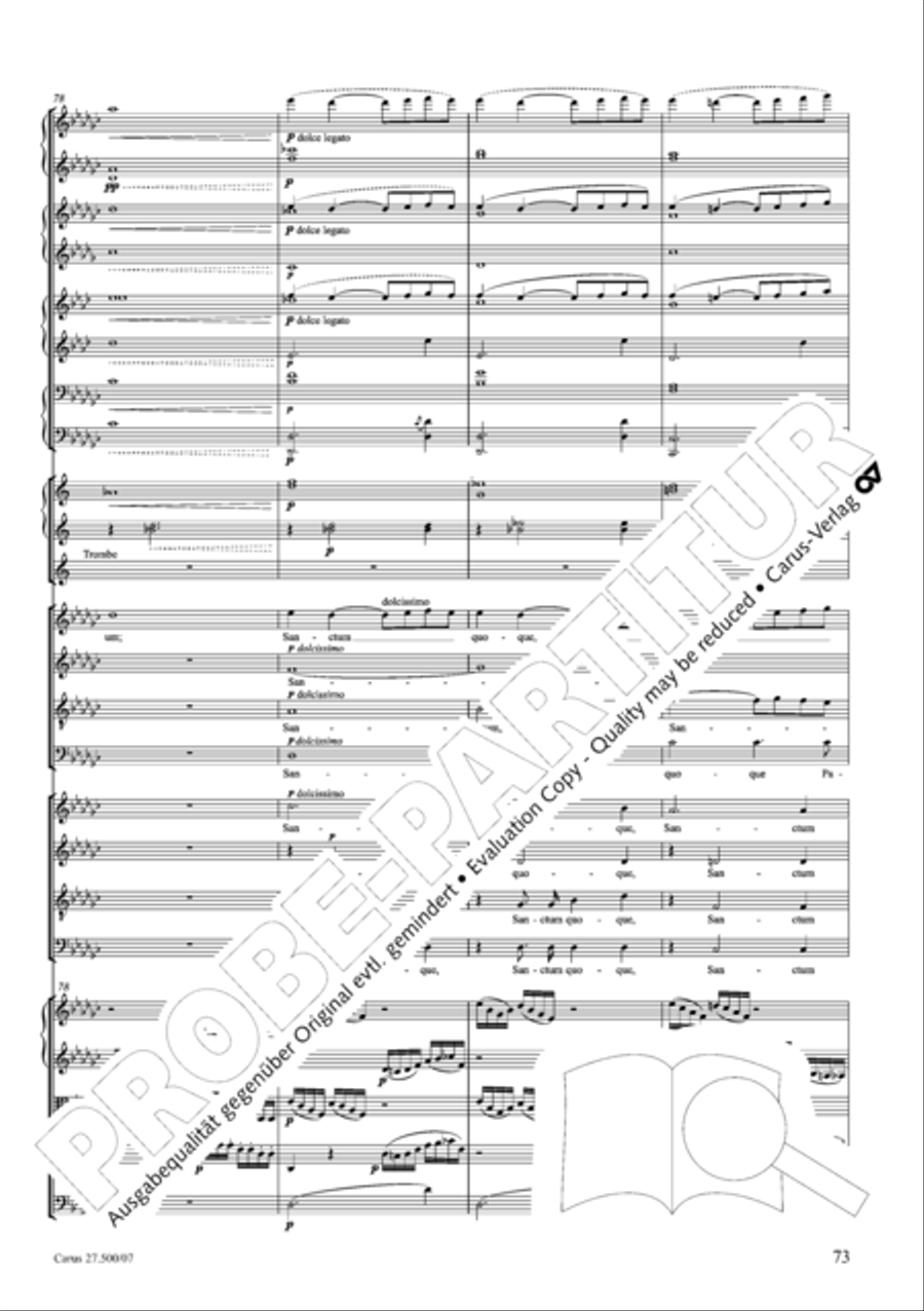 Quattro pezzi sacri Orchestra scores gallery preview page 74