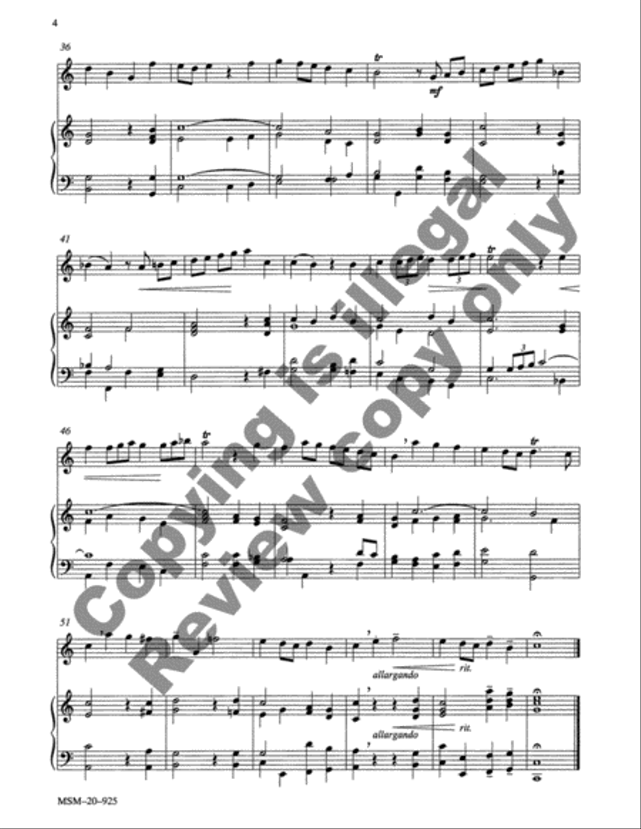 Three Baroque Trumpet Tunes Trumpet Solo scores gallery preview page 10