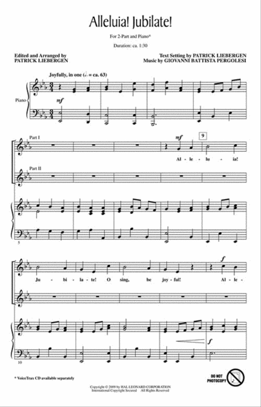 Alleluia! Jubilate! Choir scores gallery preview page 2