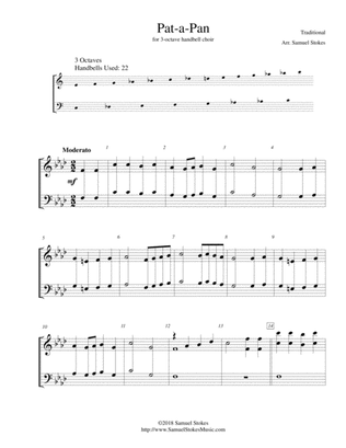 Pat-a-Pan - for 3-octave handbell choir