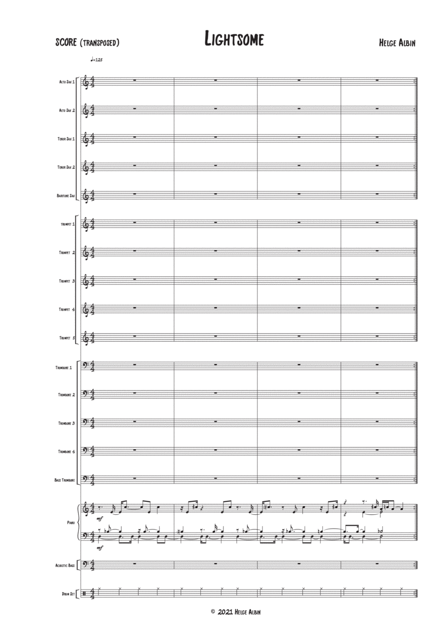 Lightsome Lightsome Jazz Ensemble scores gallery preview page 1