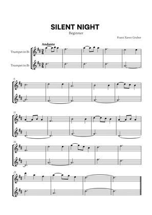 Franz Xaver Gruber - Silent Night (Beginner) (for Trumpet Duet)
