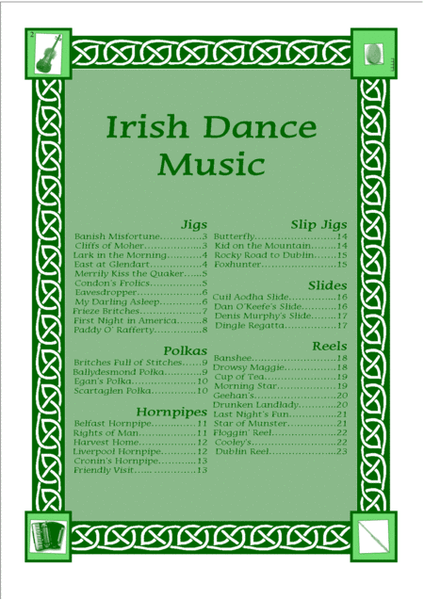 Irish Dance Music Vol.1 for Whistle; 40 Jigs, Reels, Hornpipes and more.... image number null