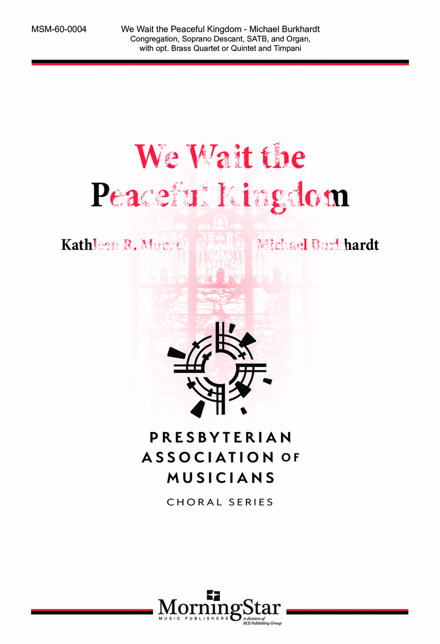 We Wait the Peaceful Kingdom 4-Part scores gallery preview page 1