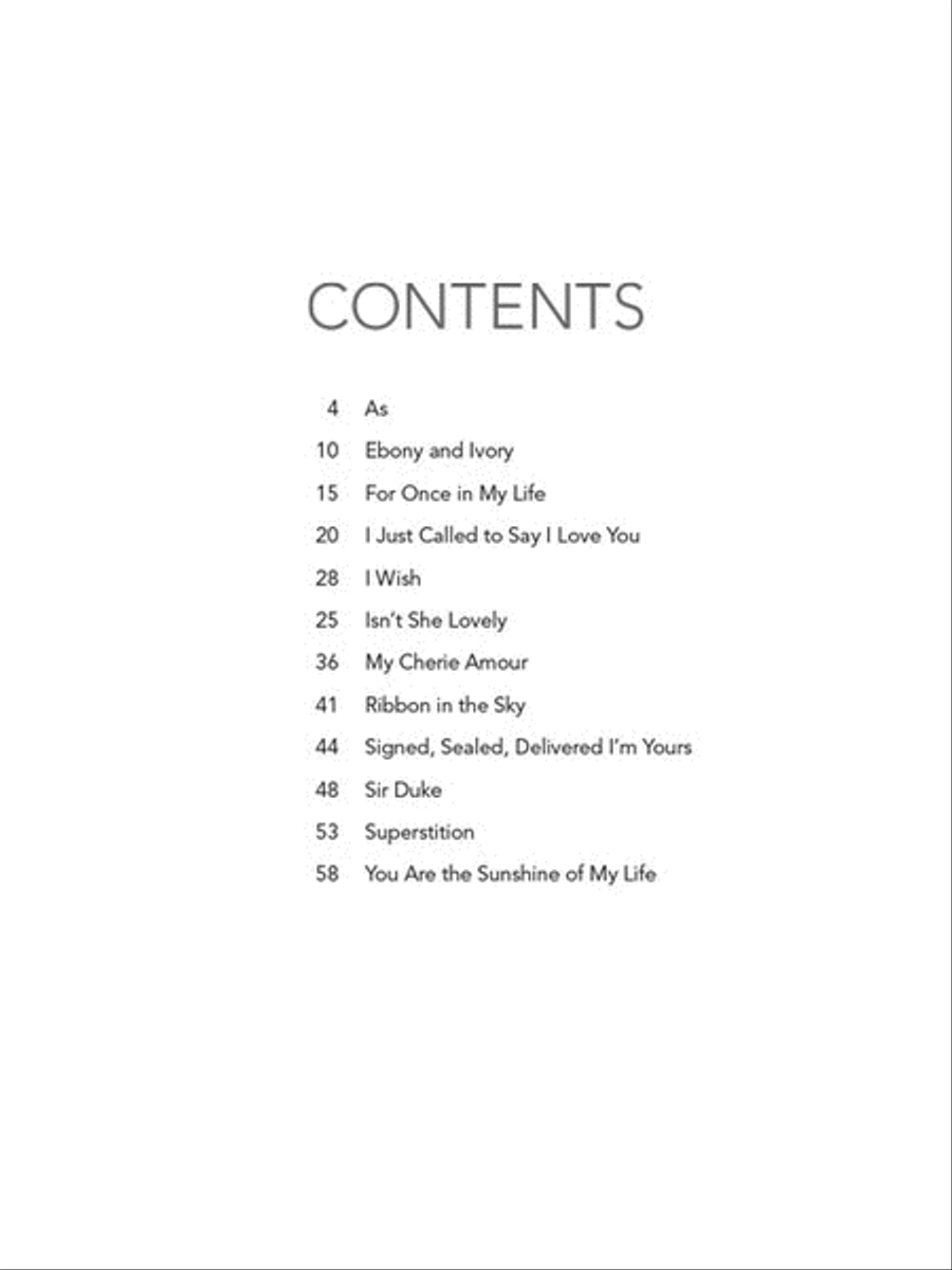 Stevie Wonder – All Jazzed Up! Piano Solo scores gallery preview page 2
