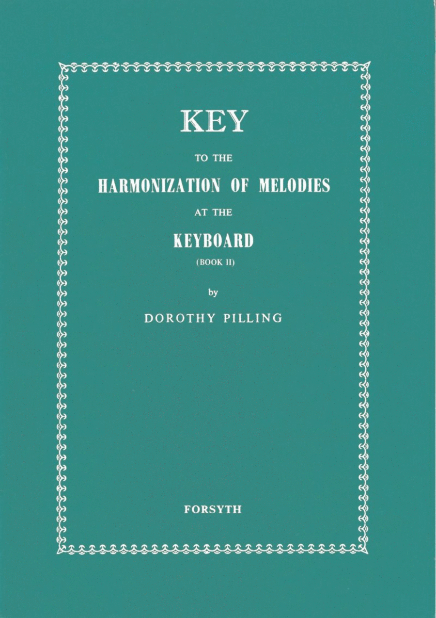 Key to Harmonization of Melodies at the Keyboard Book 2 Piano Method scores gallery preview page 1