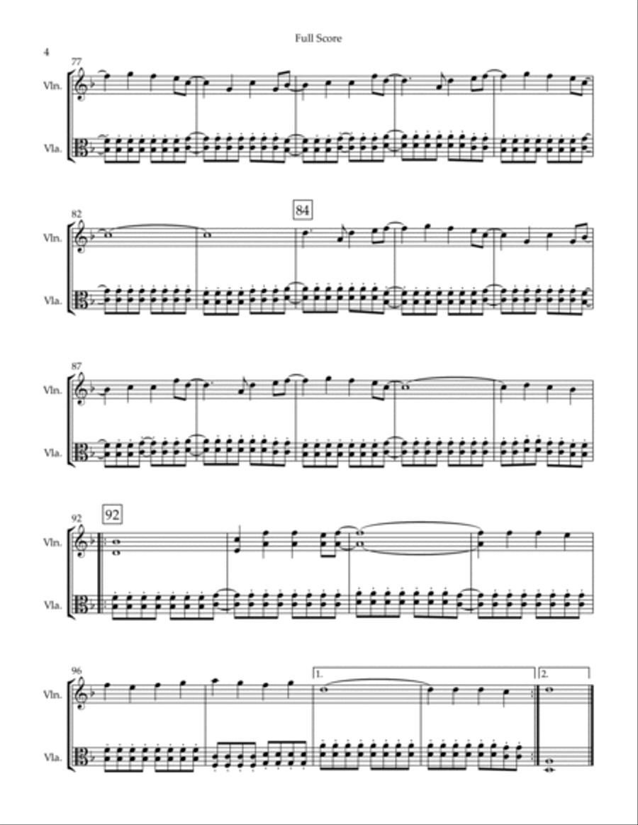 Fear Of The Dark String Duet scores gallery preview page 4
