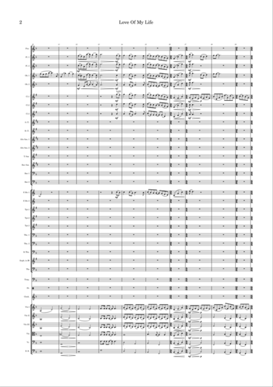 Love Of My Life Full Orchestra scores gallery preview page 2