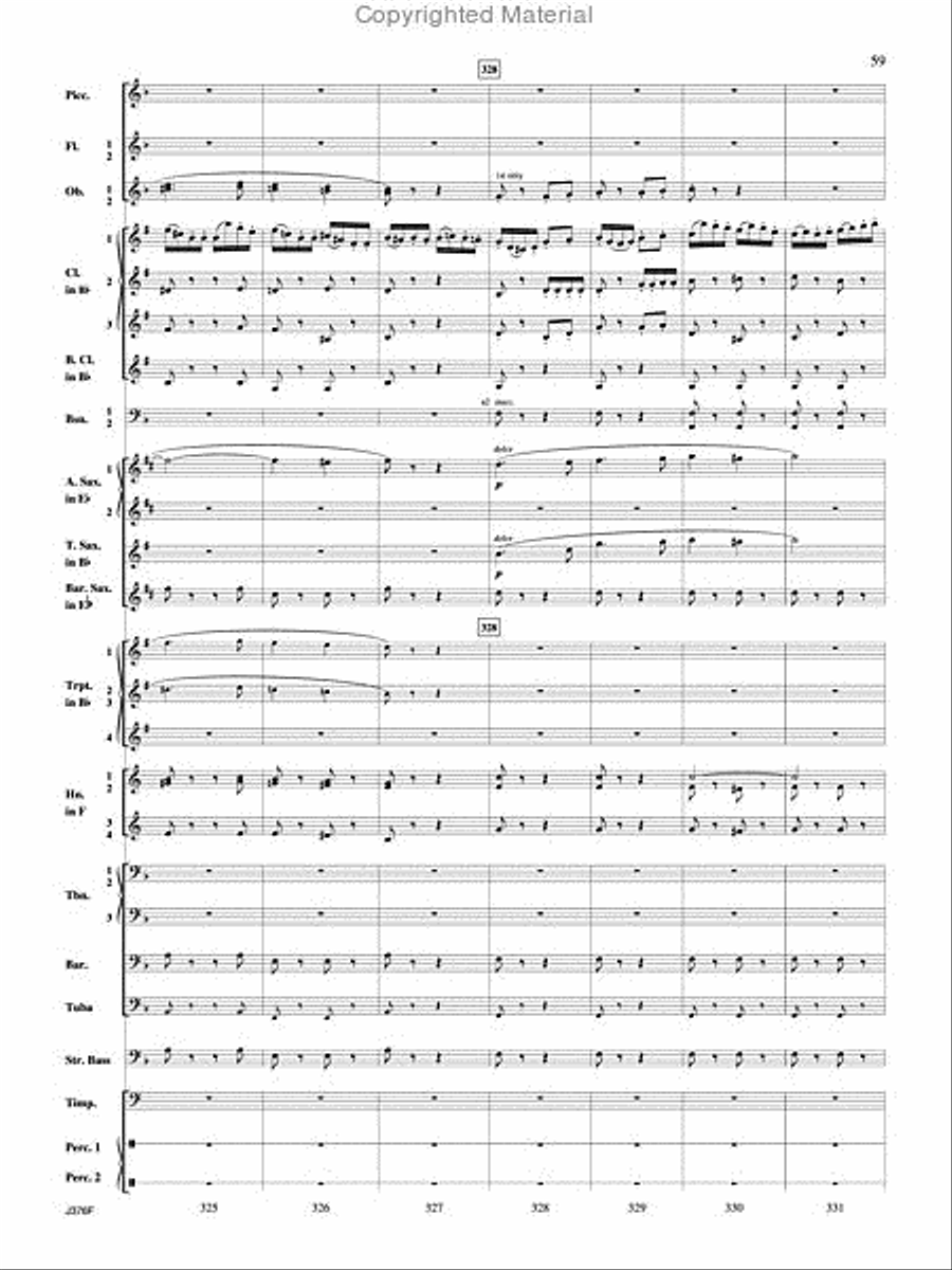 William Tell Overture Concert Band scores gallery preview page 60