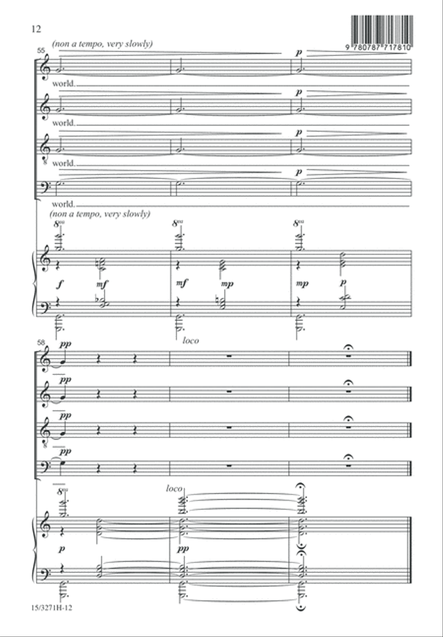The Choir Invisible 4-Part scores gallery preview page 12