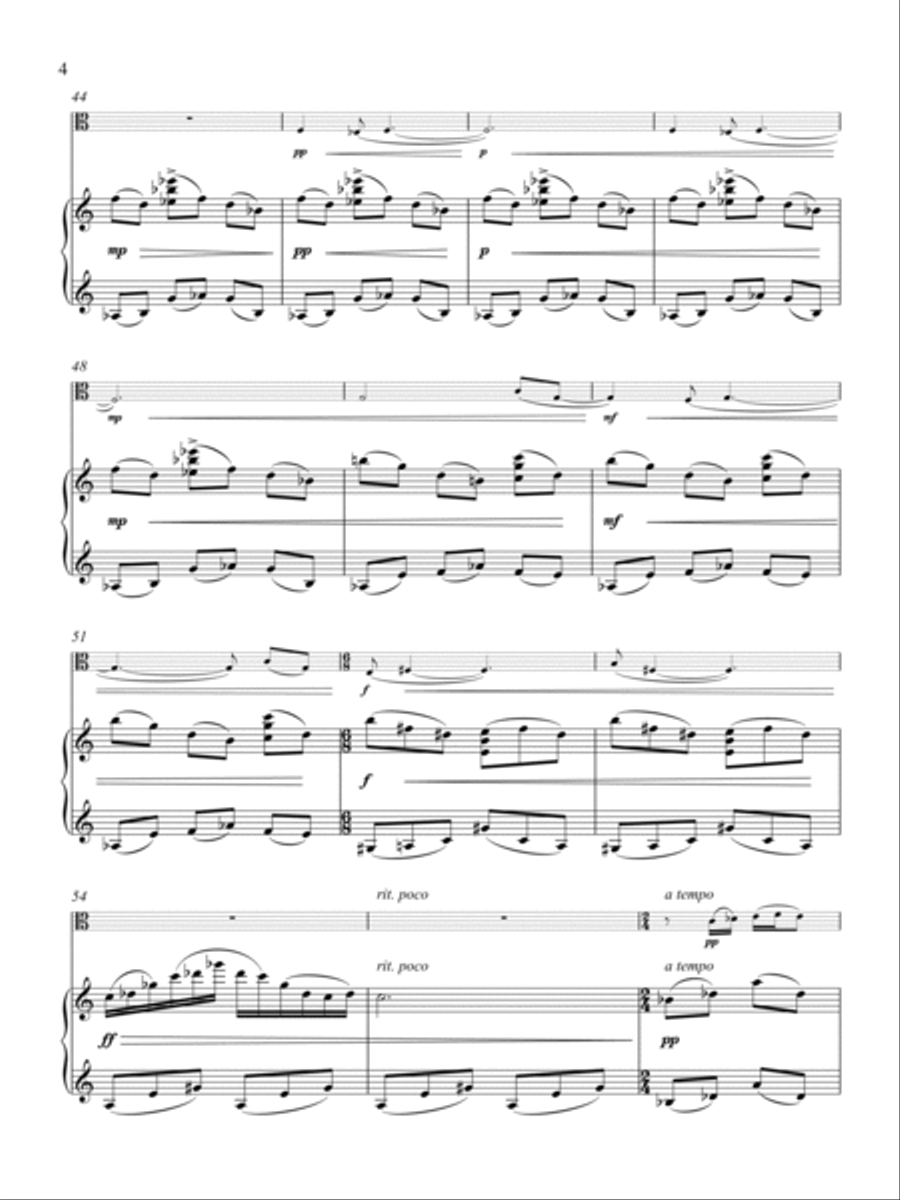 Viola Sonata Piano Accompaniment scores gallery preview page 5