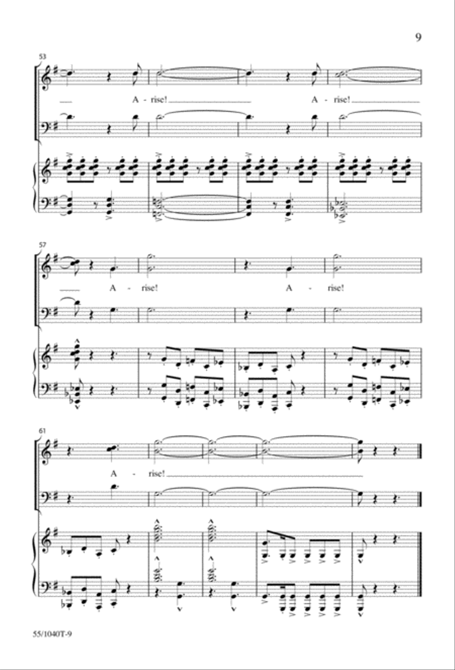 Arise, Rejoice! 3-Part scores gallery preview page 11
