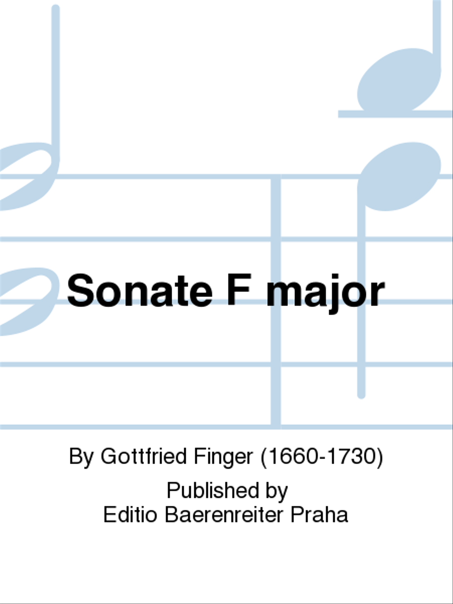 Sonate F-Dur Recorder scores gallery preview page 1