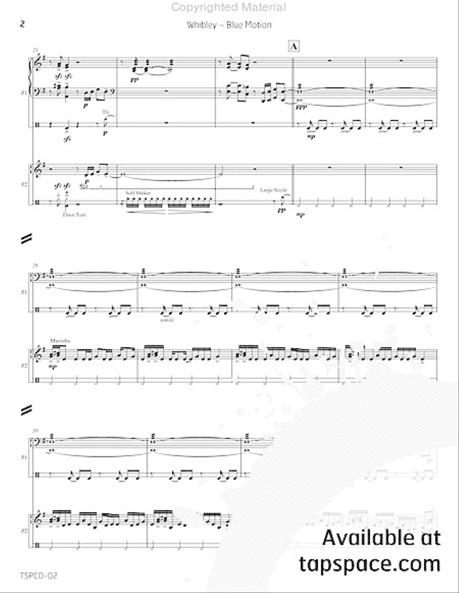 Blue Motion Double Bass scores gallery preview page 7
