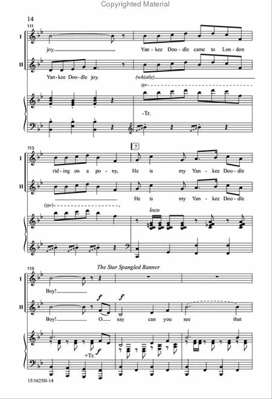 A Patriotic Salute 2-Part scores gallery preview page 13